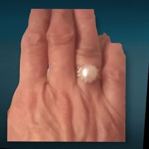 🔥Handmade Pearl Princess Wedding Set in Sterling Silver size 4.5